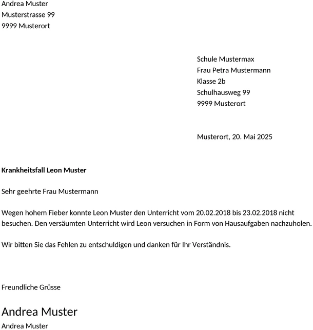 entschuldigung-schule-vorlage