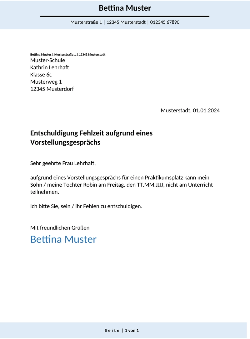 entschuldigung-schule-vorstellungsgespraech