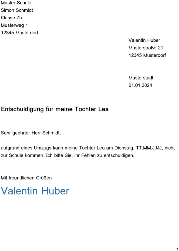 entschuldigung-umzug-schule-brief-vorlage