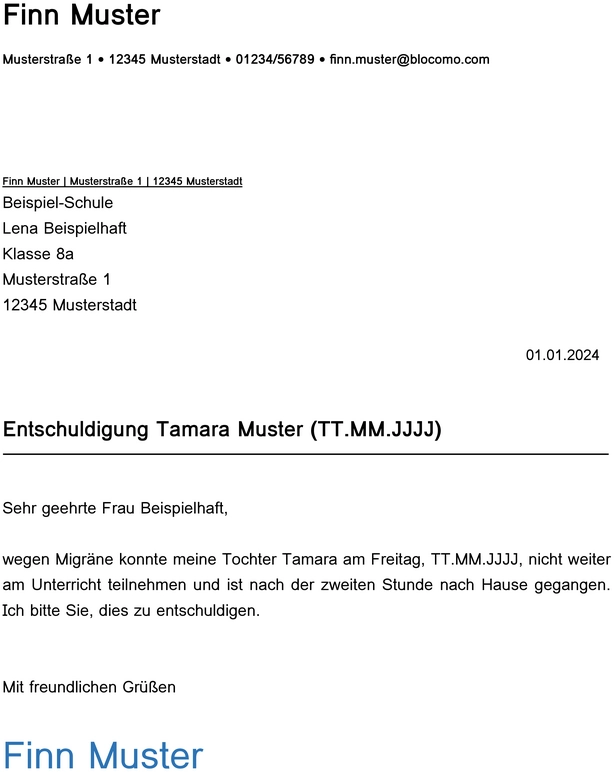 entschuldigung-vorlage-fuer-schule-bei-gesundheitlichen-gruenden