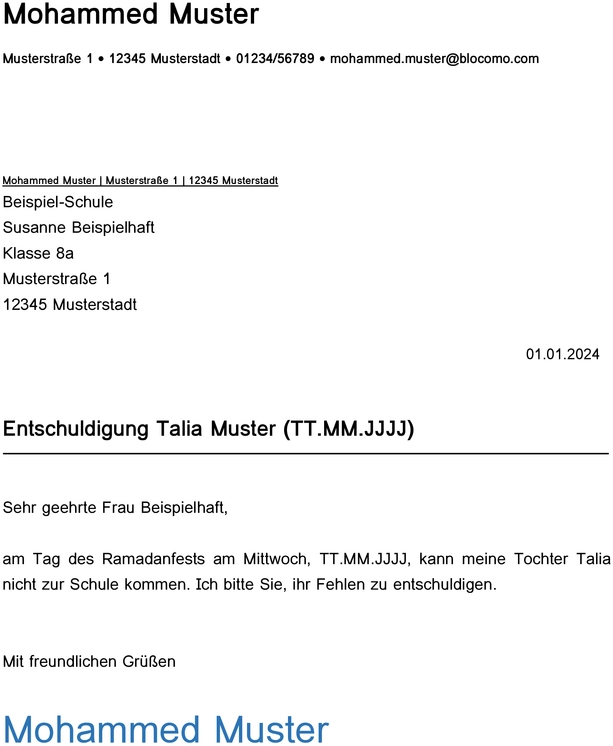 entschuldigung-vorlage-ramadanfest-absenzen