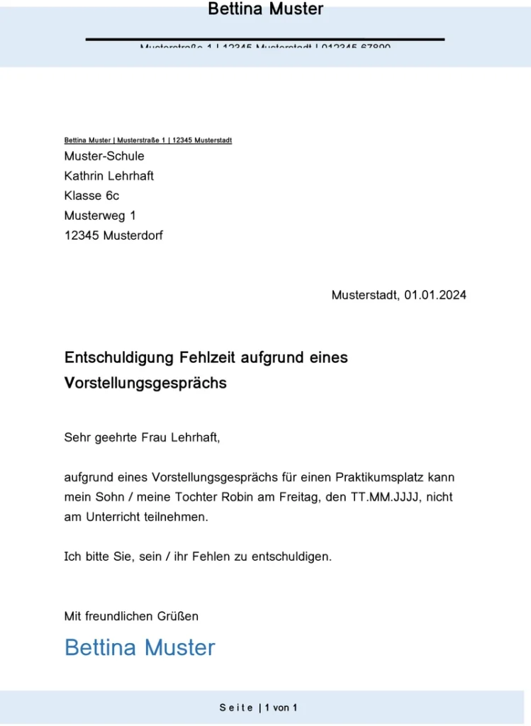 entschuldigung-vorstellungsgespraech-schule