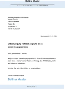 entschuldigung-vorstellungsgespraech-schule-wegen-abwesenheit
