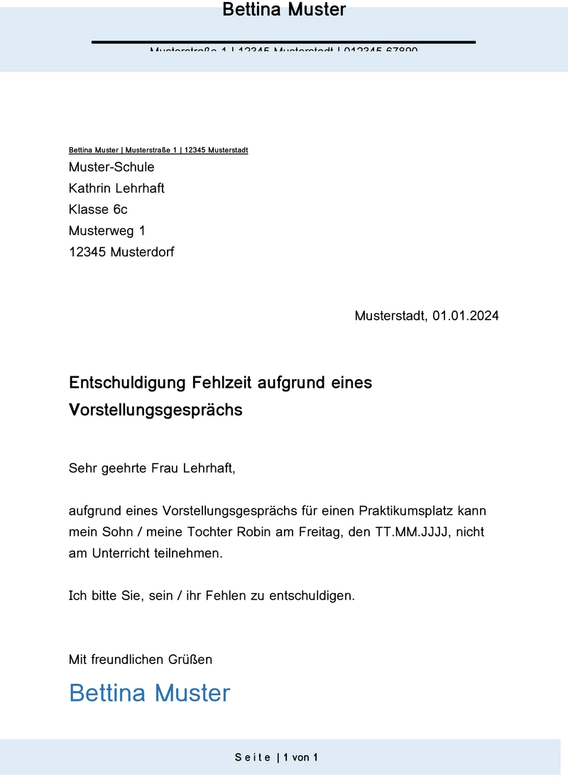 entschuldigung-vorstellungsgespraech-schule