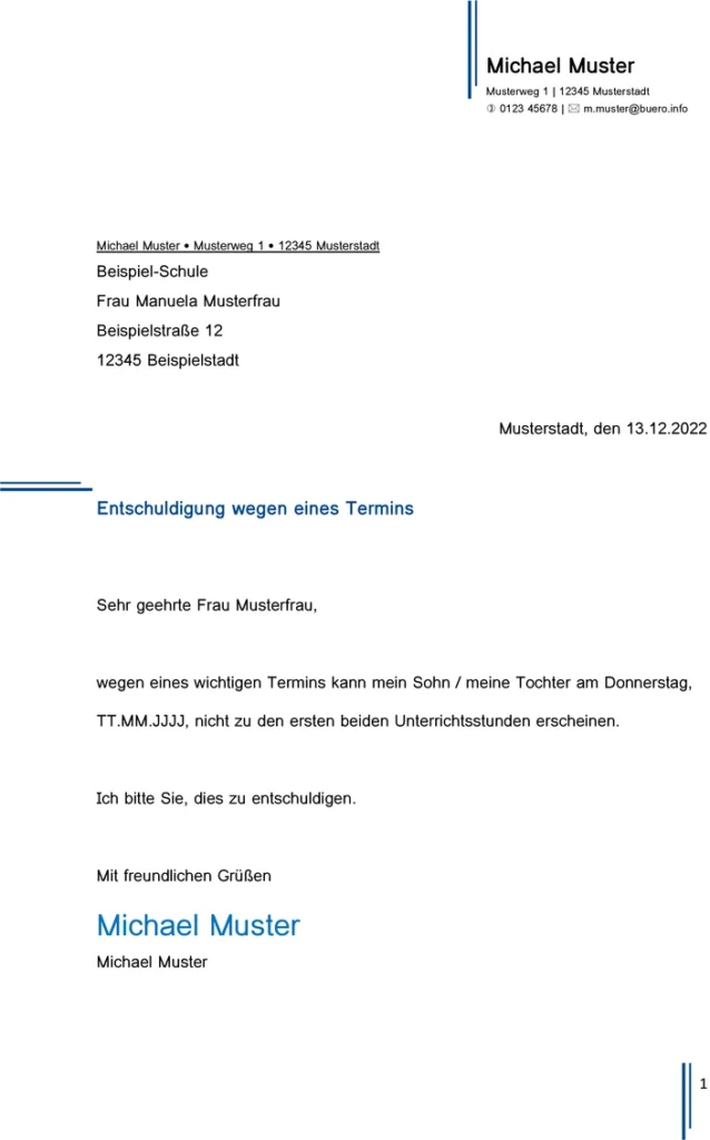 entschuldigung-wegen-eines-termins-in-der-schule