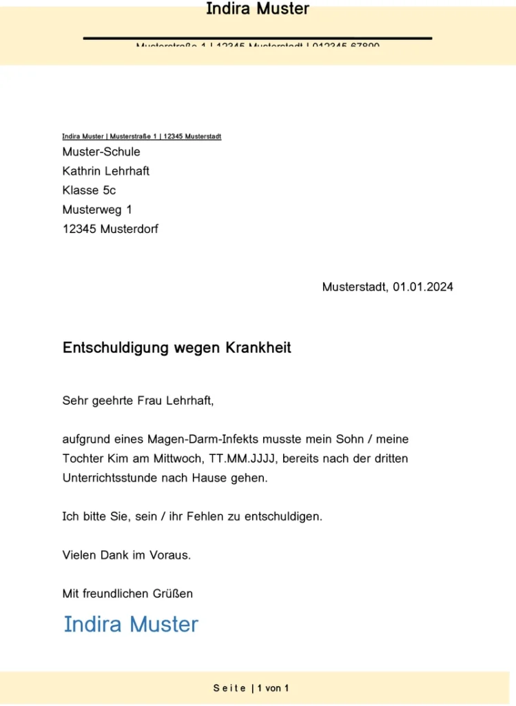 entschuldigung-wegen-krankheit-in-der-schule