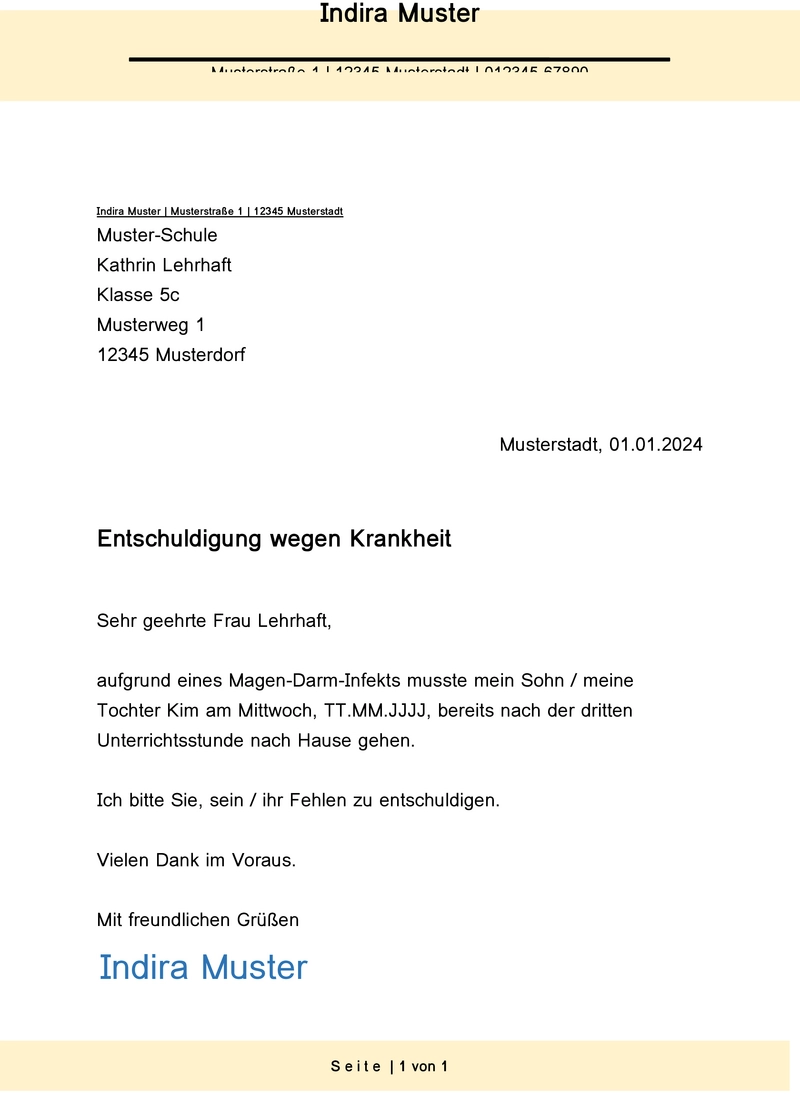 entschuldigung-wegen-krankheit-in-der-schule