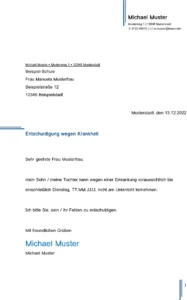 entschuldigung-wegen-krankheit-vorlage