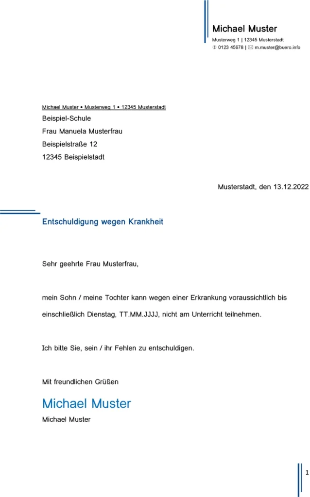 entschuldigung-wegen-krankheit-vorlage
