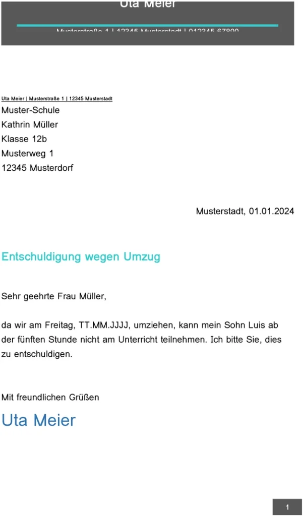 entschuldigung-wegen-umzug-der-kinder-in-der-schule