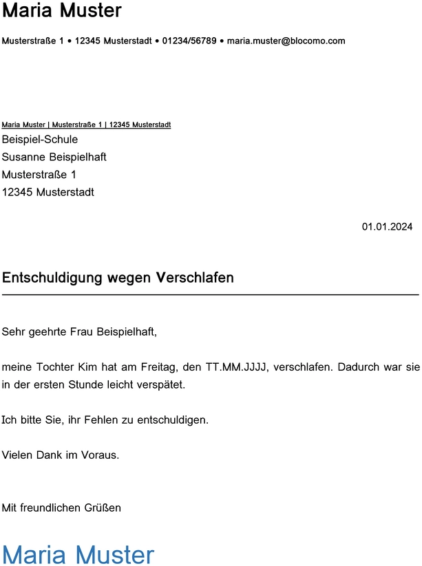 entschuldigung-wegen-verspaetung-fuer-die-schule