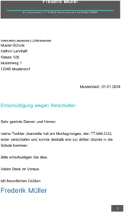 entschuldigung-wegen-verspaetung-in-der-schule
