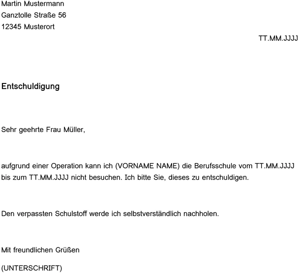entschuldigungsschreiben-an-berufsschule-vorlage