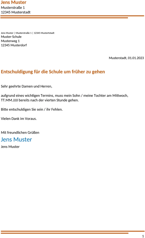 entschuldigungsschreiben-schule-frueher-gehen