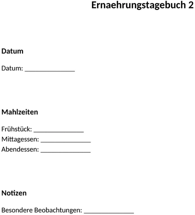 ernaehrungstagebuch