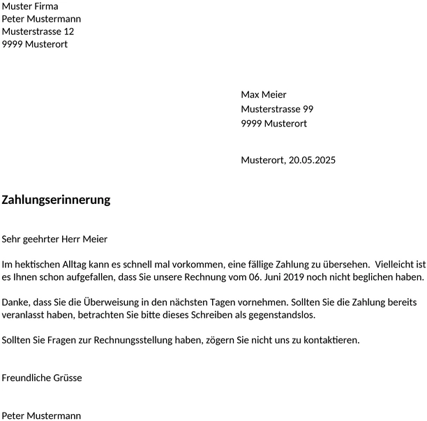 erste-mahnung-vorlage