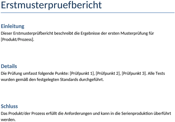erstmusterpruefbericht
