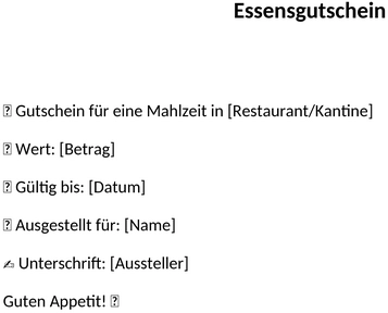 essensgutschein-vorlage
