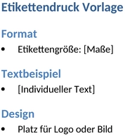 etikettendruck-mustervorlage