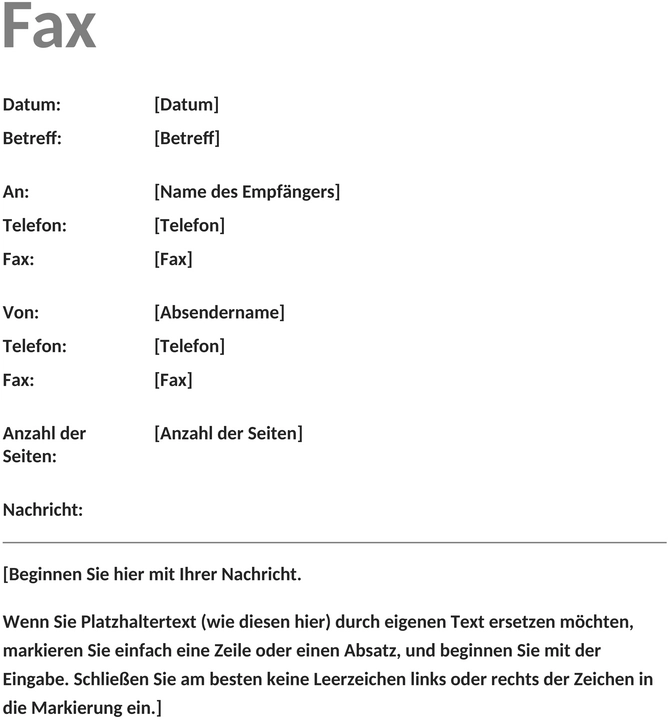 faxdeckblatt-standard