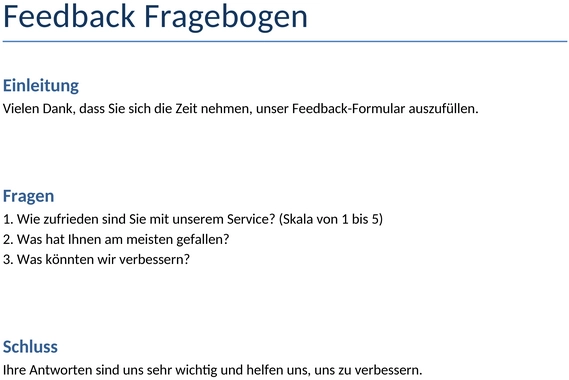 feedback-fragebogen