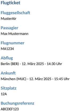 flugticket-mustervorlage
