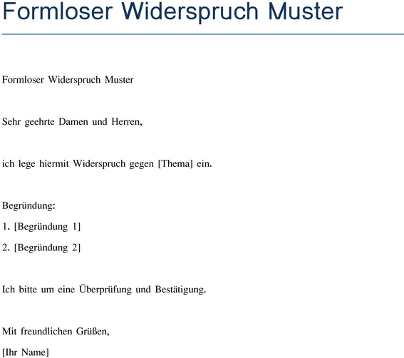 formloser-widerspruch-muster