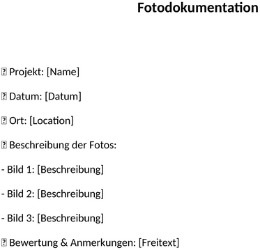 fotodokumentation-bericht