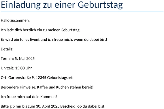 geburtstagseinladung