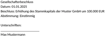 gesellschafterbeschluss-vertrag