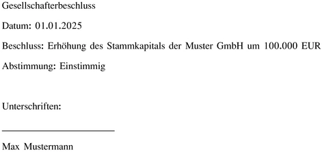gesellschafterbeschluss-vorlage-fuer-unternehmen