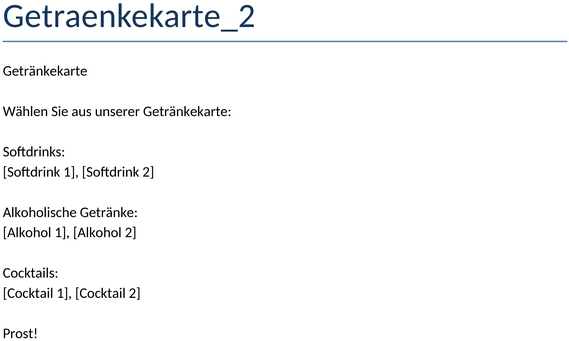 getraenkekarte-modern
