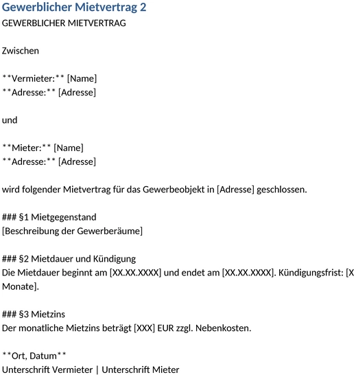 gewerblicher-mietvertrag