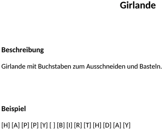 girlande-vorlage