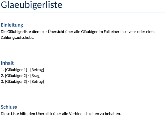 glaeubigerliste-vorlage
