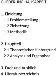gliederung-akademische-arbeit