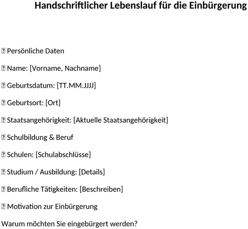 handschriftlicher-lebenslauf-einbuergerung