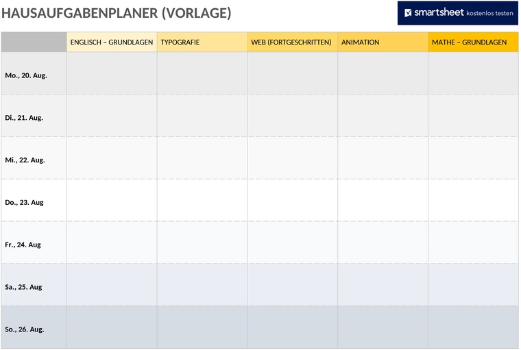 hausaufgaben-planer-word
