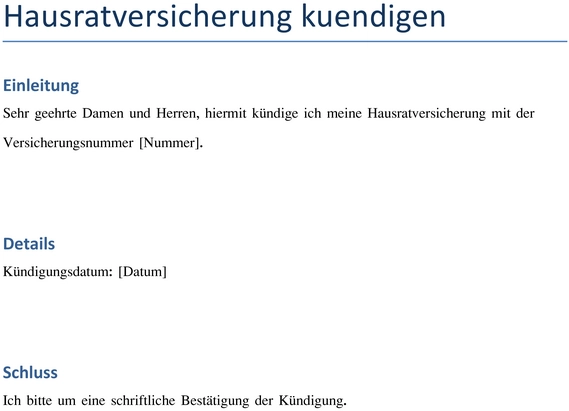 hausratversicherung-kuendigen-vorlage-verwenden