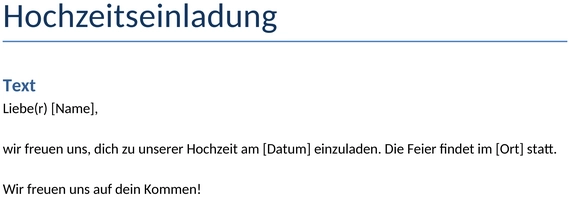 hochzeitseinladung