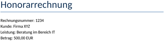 honorarrechnung-vorlage