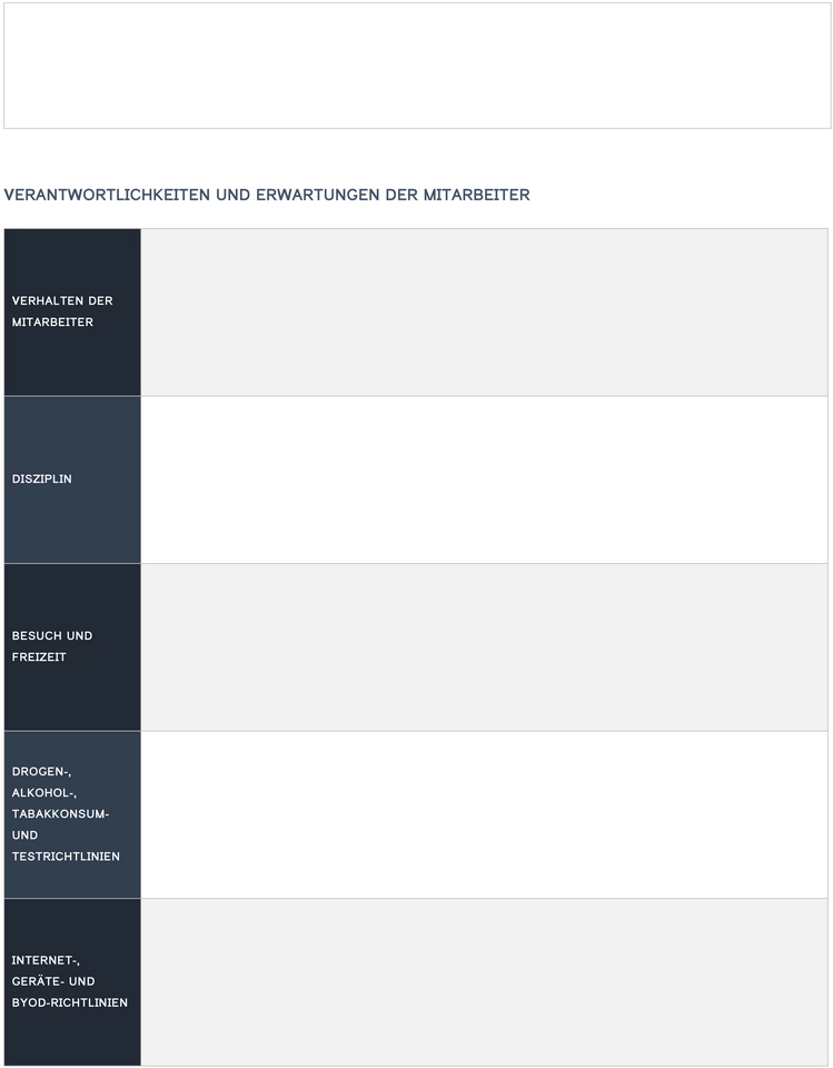 hr-standard-operating-procedure-vorlage