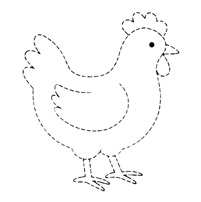 huhn-bastelvorlage