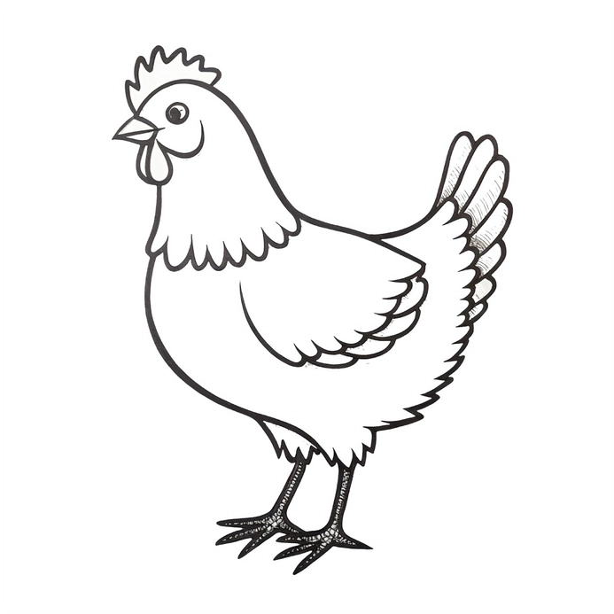 huhn-bastelvorlage
