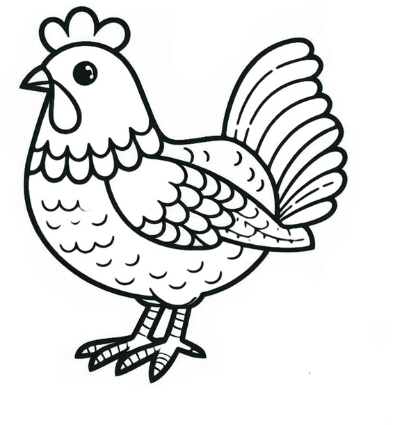 huhn-vorlage