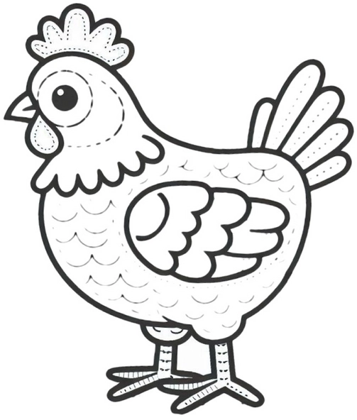 huhn-vorlage