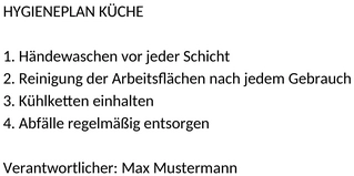 hygieneplan-kueche