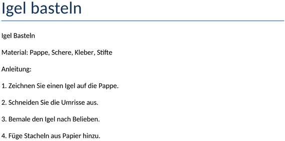 igel-basteln