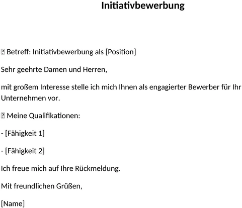 initiativbewerbung-bewerbungsschreiben