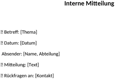 interne-mitteilung